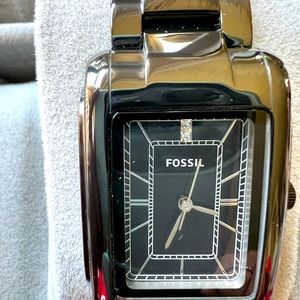 Fossil Ce-1032 251011 Black Stainless Steel Analog Dial Quartz Wrist Watch